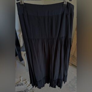 Banana Republic Black Midi Skirt